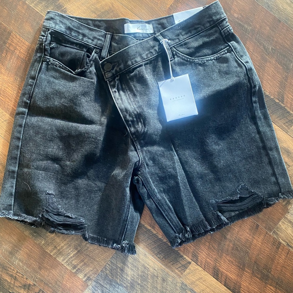 KanCan faded black shorts NWT Size XL 100% cotton